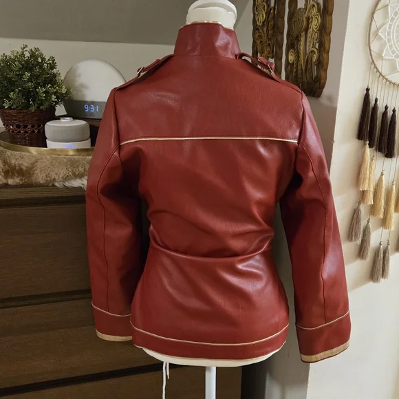 Queen Freddie Mercury red leather buckle concert jacket - Picture 3 of 9